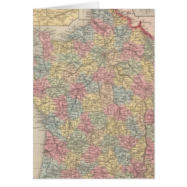 Frankrike 10 hälsningskort (Framsidan)