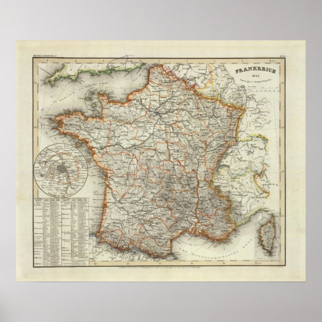 Frankrike 11 poster (Framsidan)