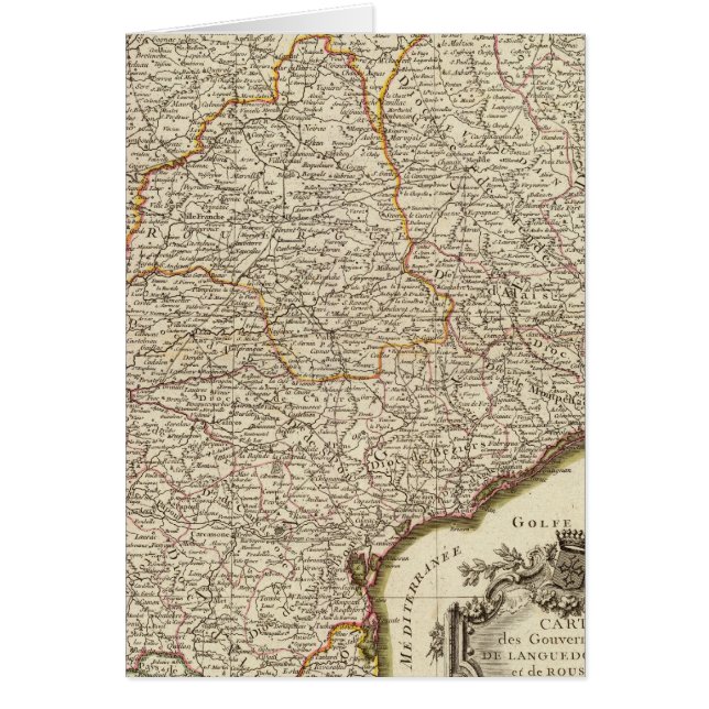 Frankrike 19 hälsningskort (Framsidan)