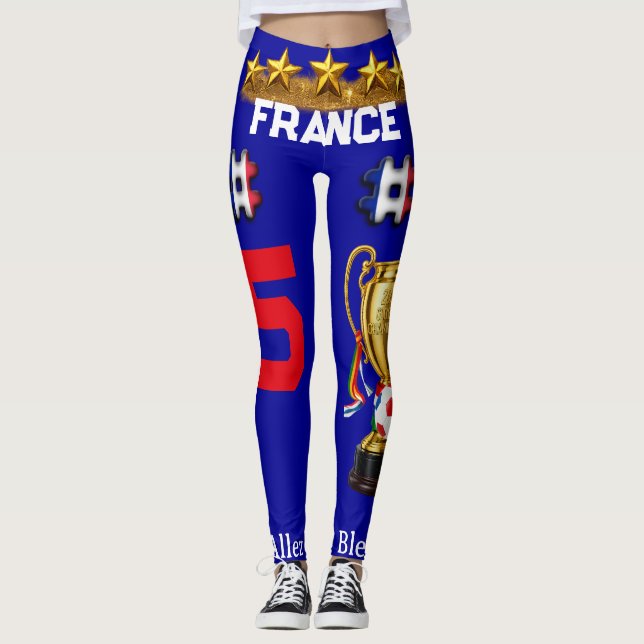 Frankrike 2026 Global Games: Guld Trophy & Jersey  Leggings (Framsida)