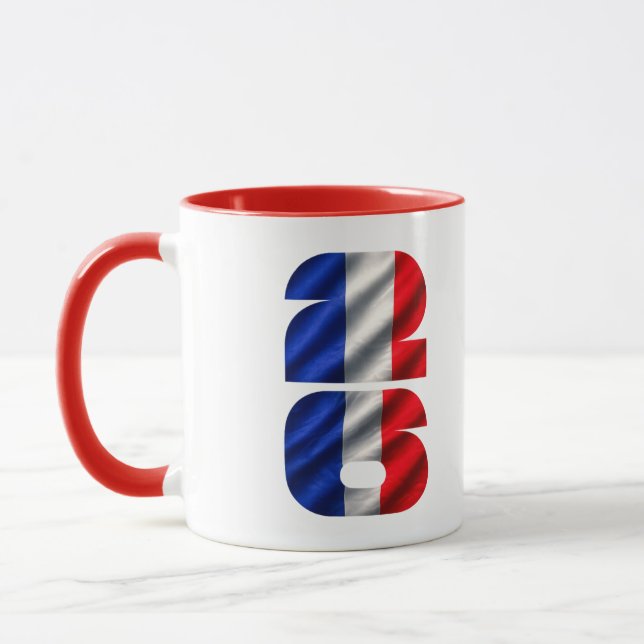 Frankrike 2026 VM Flagga Fotboll Fan  Mugg (Vänster)