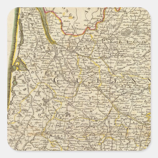 Frankrike 20 fyrkantigt klistermärke (Framsida)