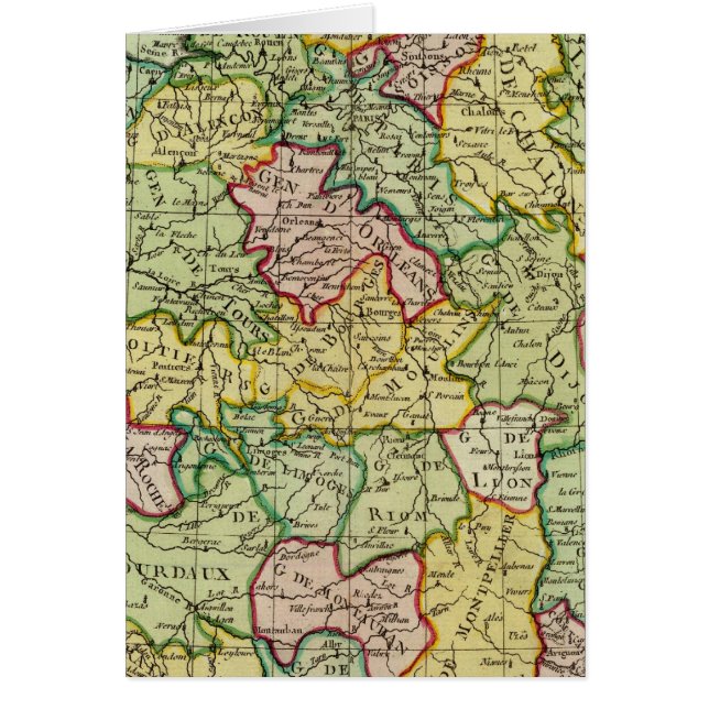 Frankrike 21 hälsningskort (Framsidan)