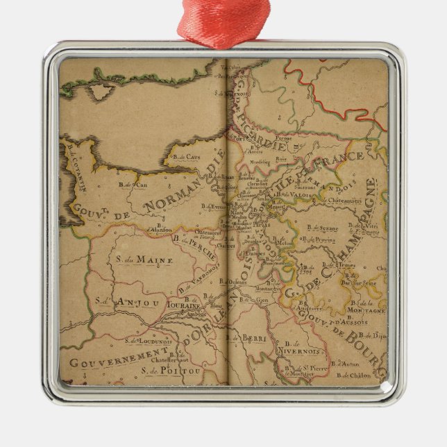 Frankrike 29 julgransprydnad metall (Framsidan)