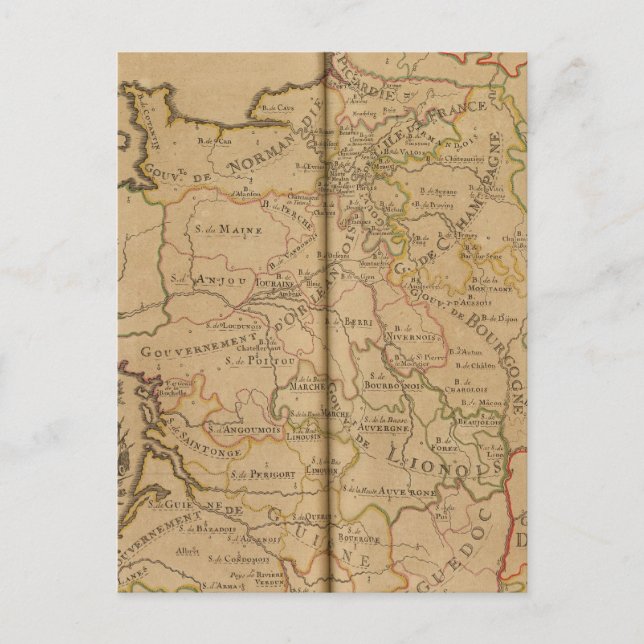 Frankrike 29 vykort (Framsida)