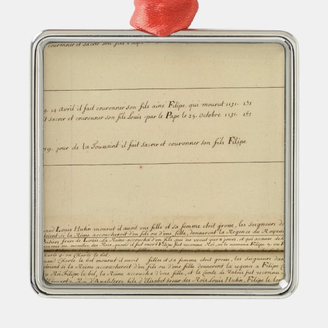 Frankrike 32 julgransprydnad metall (Framsidan)