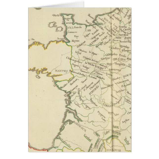 Frankrike 37 hälsningskort (Framsidan)