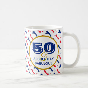 FRANKRIKE 50 och Fabulous Birthday Kaffemugg