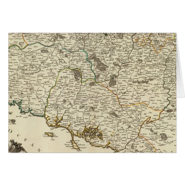 Frankrike 53 hälsningskort (Framsidan Horizontal)