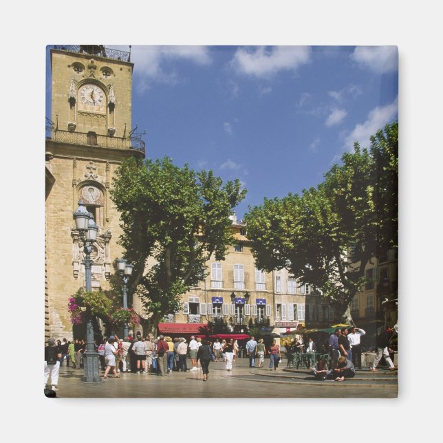 Frankrike, Aix en Provence, La Place de la Maire Magnet (Framsidan)