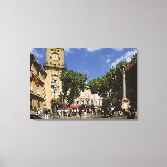 Frankrike, Aix en Provence, La Ställe de la Maire Canvastryck (Framsida)
