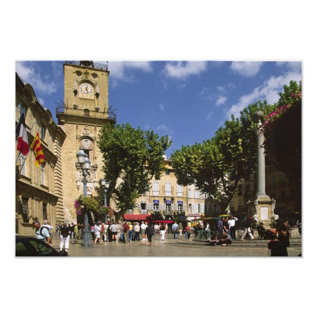 Frankrike, Aix en Provence, La Ställe de la Maire Fototryck (Framsidan)