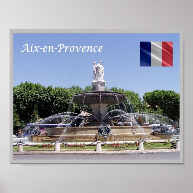 Frankrike - Aix-en-Provence - Poster (Framsidan)
