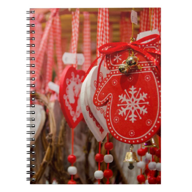 Frankrike, Alsace, Colmar. Julmarknad Anteckningsbok (Framsidan)