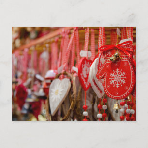 Frankrike, Alsace, Colmar. Julmarknaden Helg Vykort