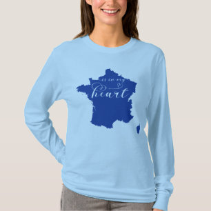 Frankrike är i mitt hjärta t shirt