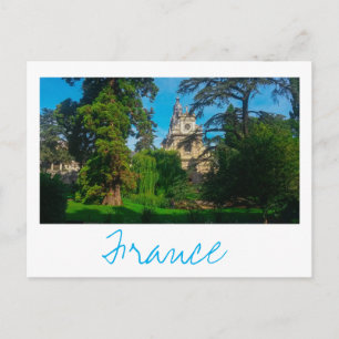 Frankrike Architecture Fransk Cathedral Nature Vykort
