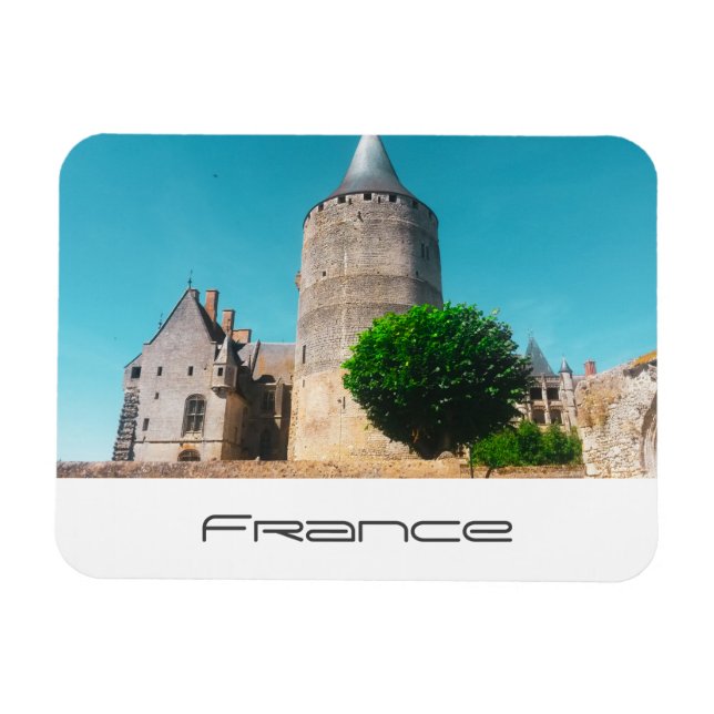 Frankrike Architecture Fransk Chateaux Magnet (Horisontell)