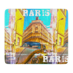 Frankrike Architecture Fransk Street Old Car Paris