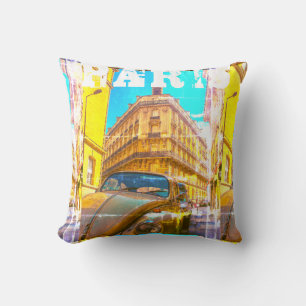Frankrike Architecture Fransk Street Old Car Paris Kudde