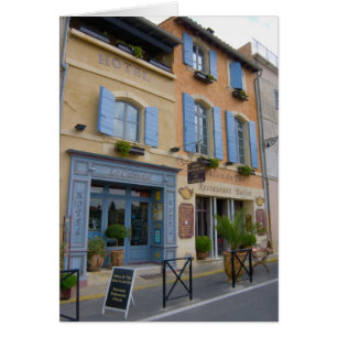 Frankrike, Arles, Provence, hotell och restaurang Hälsningskort