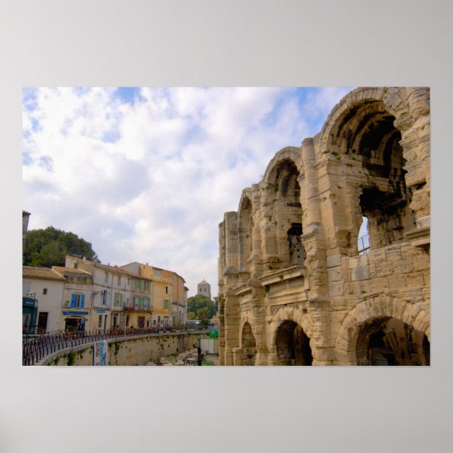 Frankrike, Arles, Provence, romersk amfiteater Poster (Framsidan)