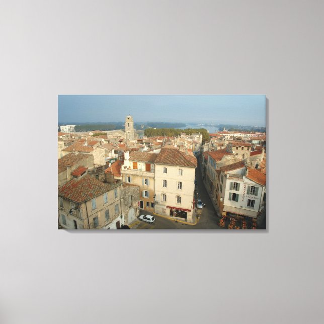 Frankrike, Arles, Provence, stadsvy från Canvastryck (Framsida)