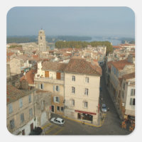 Frankrike, Arles, Provence, stadsvy från