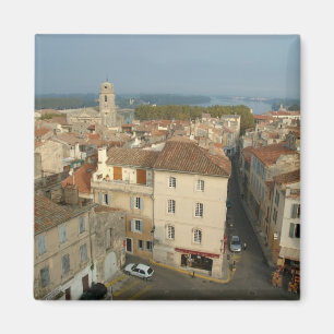 Frankrike, Arles, Provence, stadsvy från Magnet