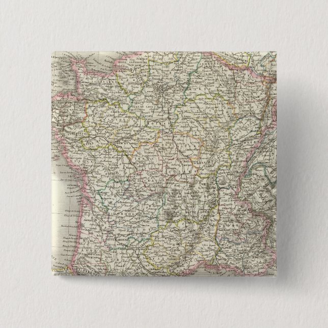 Frankrike Atlas Karta 2 Knapp (Framsida)