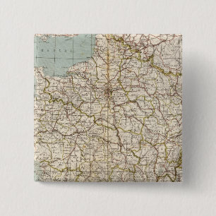 Frankrike Atlas Karta Knapp