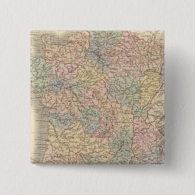 Frankrike Atlas Karta Knapp (Framsida)