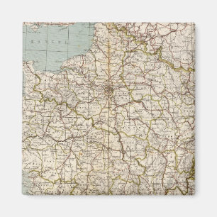 Frankrike Atlas Karta Magnet