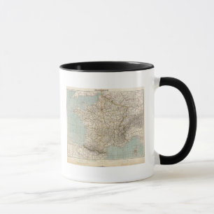 Frankrike Atlas Karta Mugg