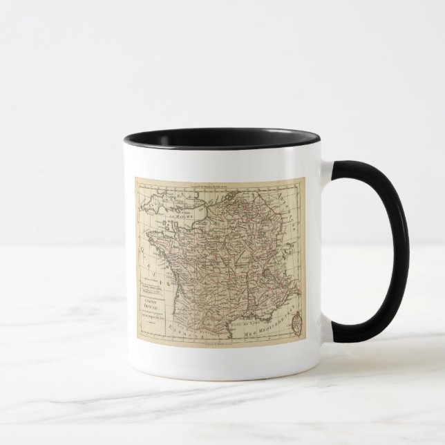 Frankrike, avdelningar mugg (Höger)