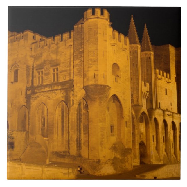 Frankrike, Avignon, Provence, Påvlens palats på na Kakelplatta (Framsidan)