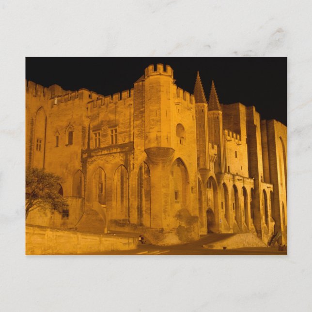 Frankrike, Avignon, Provence, Påvlens palats på na Vykort (Framsida)