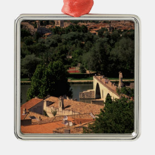 Frankrike, Avignon, Provence. Pont St, Benezet. Julgransprydnad Metall