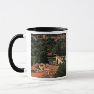 Frankrike, Avignon, Provence. Pont St, Benezet. Mugg