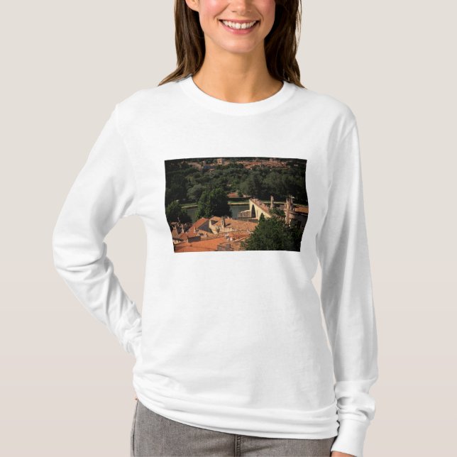 Frankrike, Avignon, Provence. Pont St, Benezet. Tee Shirt (Framsida)