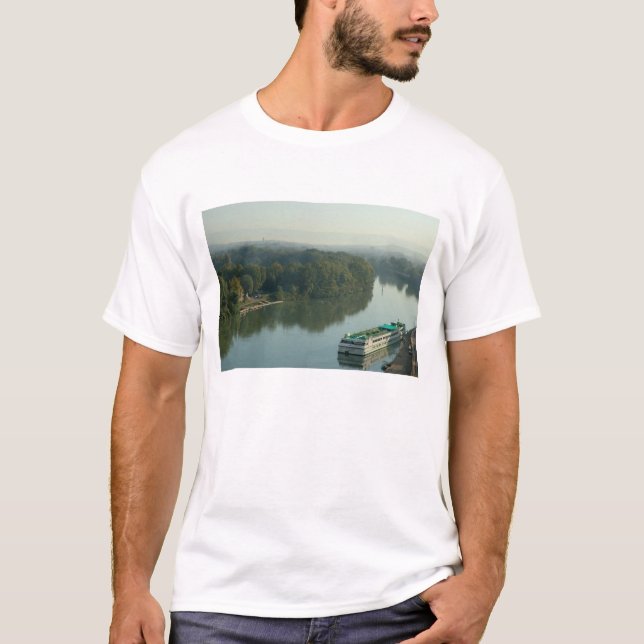 Frankrike, Avignon, Provence, Van Gogh flodfartyg T Shirt (Framsida)