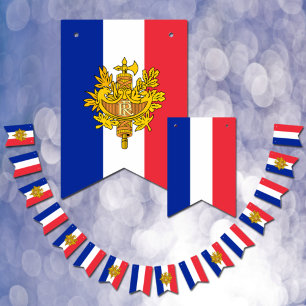 Frankrike Banner, emblem, Fransk Flagga Party / Br