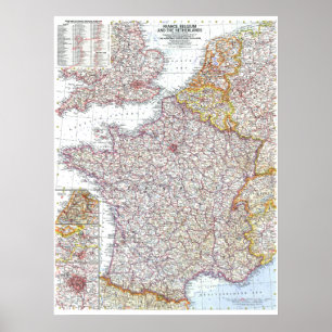 " Frankrike, Belgien, Nederländerna: 1960 Detaljer Poster