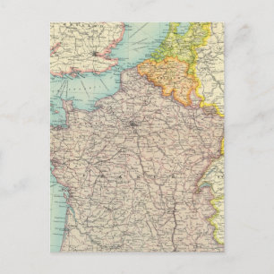 Frankrike, Belgien och Nederländerna Vykort