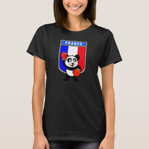 Frankrike Boxing Panda T-shirt