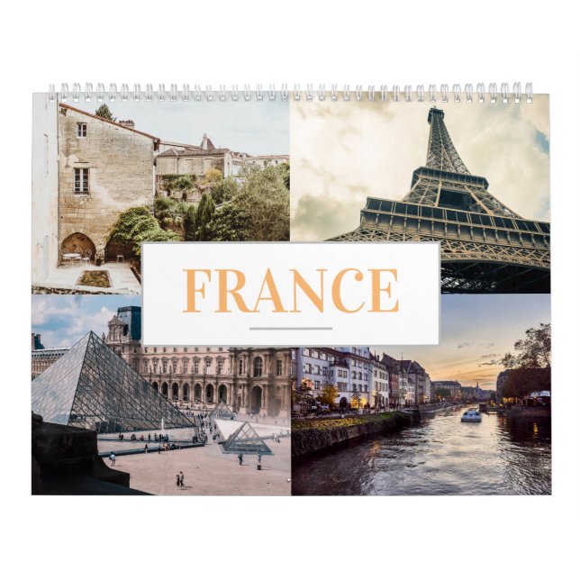 Frankrike Calendar Home Art Wall Calendar Kalender (Omslag)