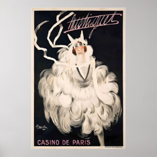 Frankrike, Casino de Paris Vintage Affisch av Leon