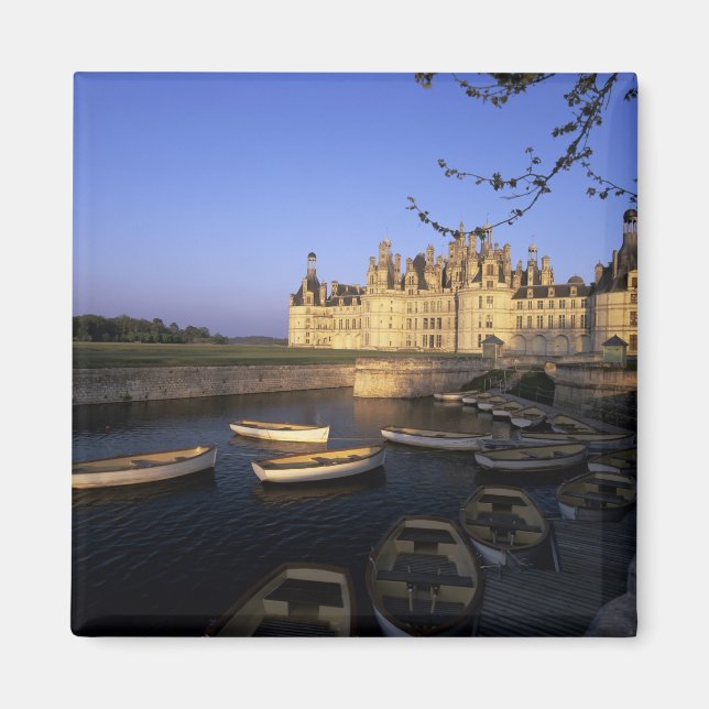 Frankrike, Center, Loir et Cher, Chateau Chambord Magnet (Framsidan)