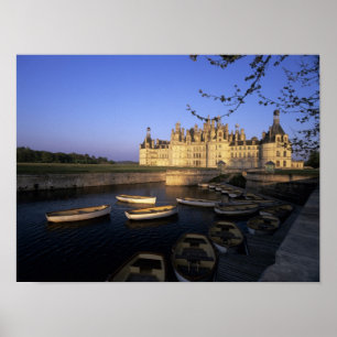 Frankrike, Centre, Loir et Cher, Chateau Chamboard Poster