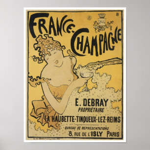 Frankrike-Champagne Poster